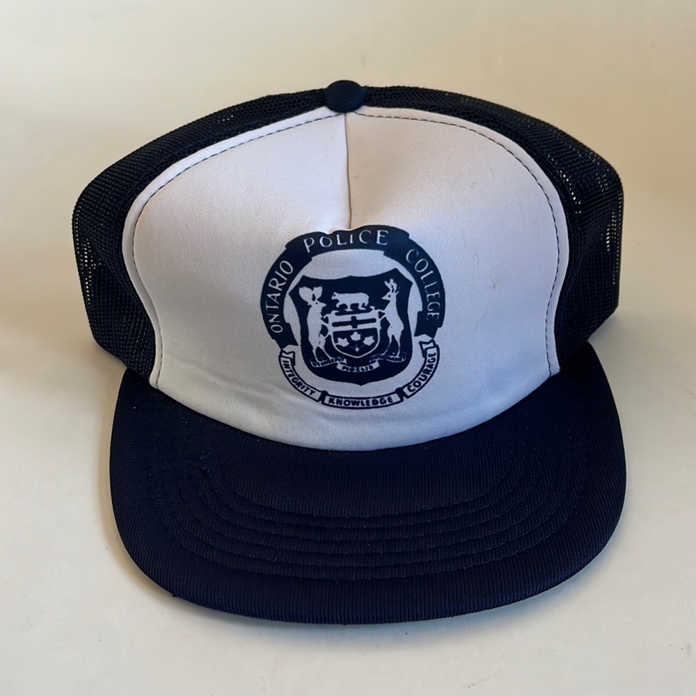 Vintage Police Trucker Snapback / 1980s